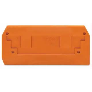 WAGO Abschlussplatte u. Zwischenplatte 284-328 für 2Leiter orange