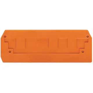 WAGO Abschlussplatte u. Zwischenplatte 284-339 für 3Leiter orange