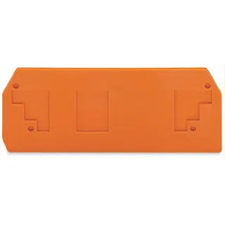 WAGO Abschlussplatte u. Zwischenplatte 283-328 für 2Leiter orange