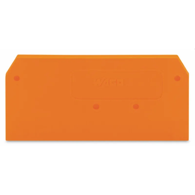WAGO Abschlussplatte u. Zwischenplatte 279-328 für 2Leiter orange