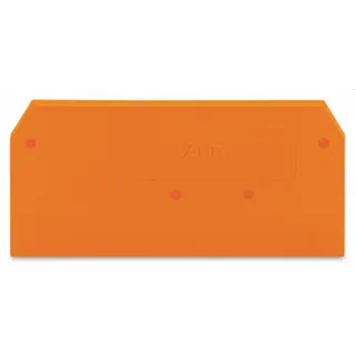 WAGO Abschlussplatte u. Zwischenplatte 279-328 für 2Leiter orange
