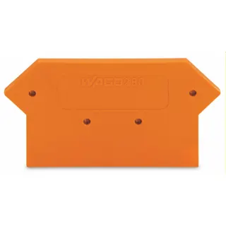 WAGO Abschlussplatte u. Zwischenplatte 280-331 2,5mm dick orange