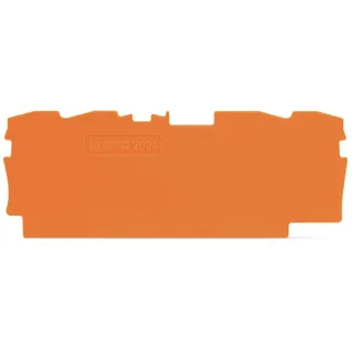 WAGO Abschlussplatte u. Zwischenplatte 2004-1492 orange 1mm
