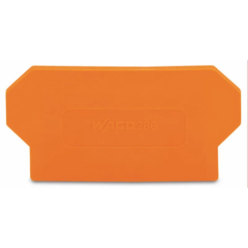 WAGO Trennwand 280-328 2mm dick orange überstehend