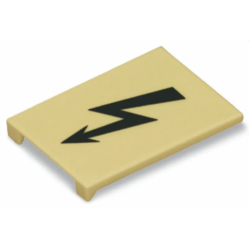 WAGO Warnabdeckung 285-420 mit schwarzen Blitz