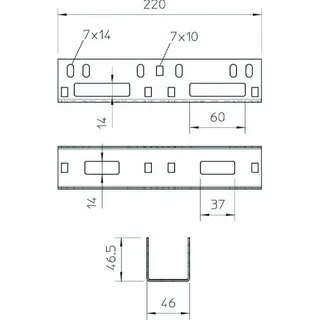 OBO Längsverbinder VF AZK 50 45x45x220 – Bild 2