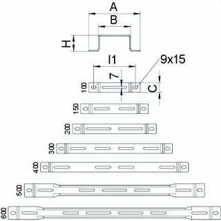 OBO Distanzbügel DBL 50 200VA4571 – Bild 2