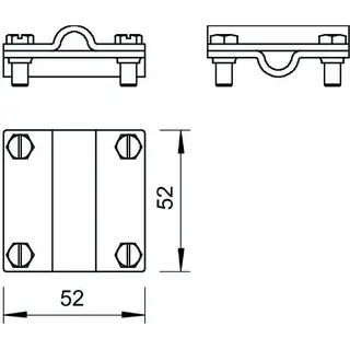 OBO Kreuzverbinder 254/DIN 8-10mm – Bild 2