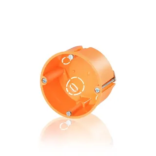 Legrand Gerätedose Hohlwand T:47mm + Geräteschrauben orange