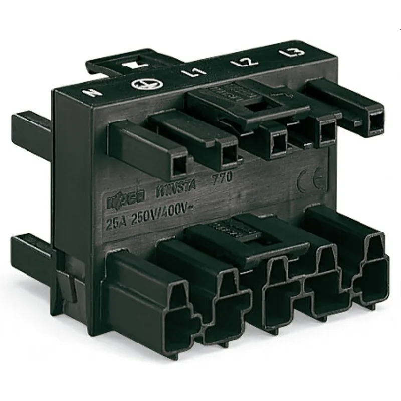 WAGO 3-fach-Verteiler 5-polig Kod. A schwarz 770-609