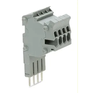 WAGO Modularer TOPJOB®S-Steckverbinder anreihbar für Brückerschlitze grau 2001-554