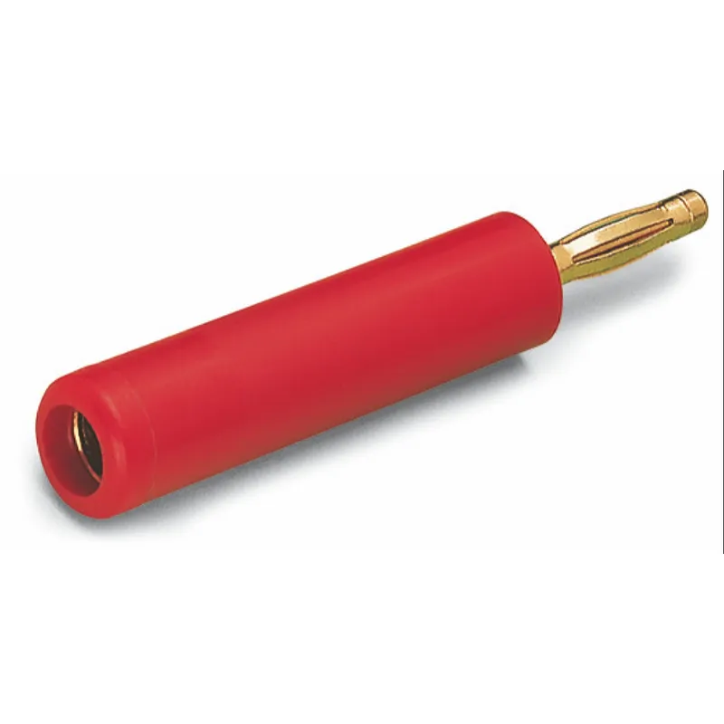 WAGO Reduzierprüfstecker von 4mm-Buchse auf 2mm-Stecker rot 210-297