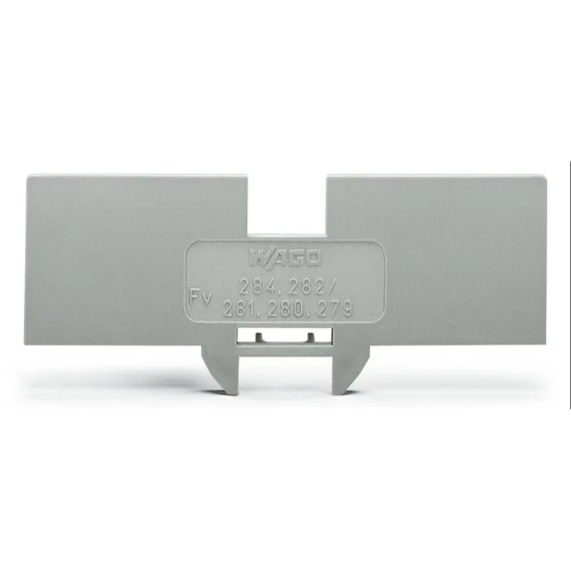 WAGO Reduzierabdeckplatte 1 mm dick in Verbindung mit 4-Leiter-Klemmen 280-633 grau 284-335