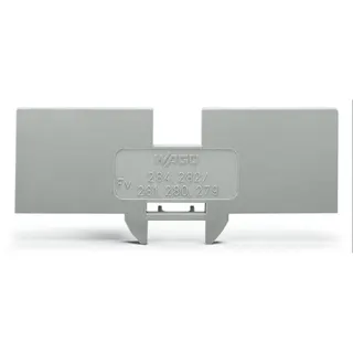 WAGO Reduzierabdeckplatte 1 mm dick in Verbindung mit 4-Leiter-Klemmen 280-633 grau 284-335