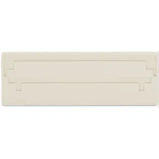 WAGO Trennwand 2 mm dick überstehend lichtgrau 282-342