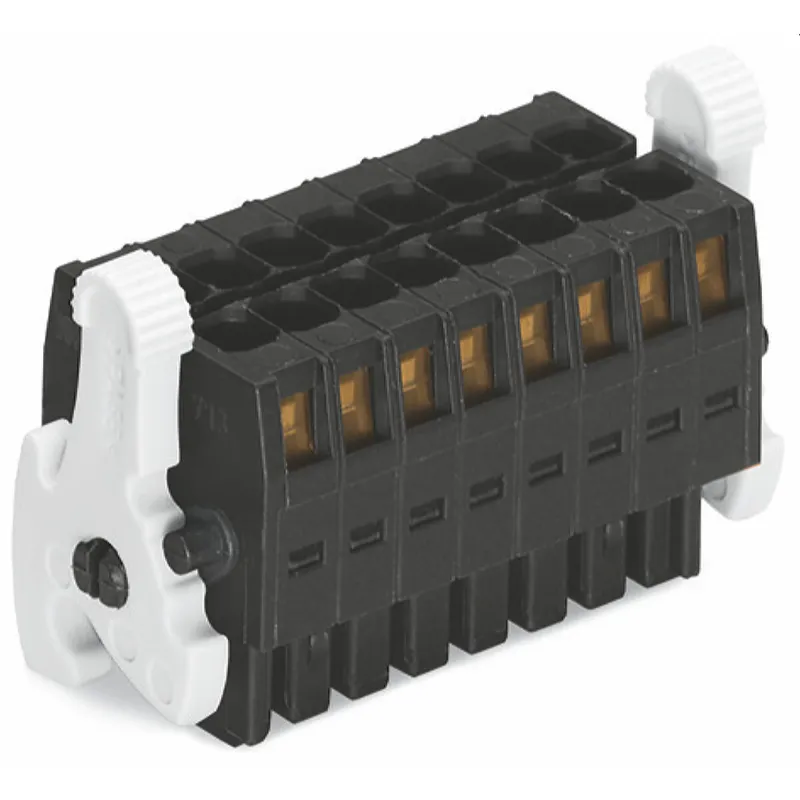 WAGO 1-Leiter-Federleiste- 2-reihig CAGE CLAMP® 1,5 mm? schwarz 713-1106/037-000