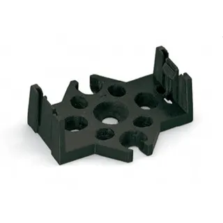 WAGO Montageplatte 5-polig für Verteiler schwarz 770-625