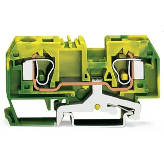 WAGO 2-Leiter-Schutzleiterklemme 10 mm? für Anwendungen Ex e II geeignet grün-gelb 284-907/999-950