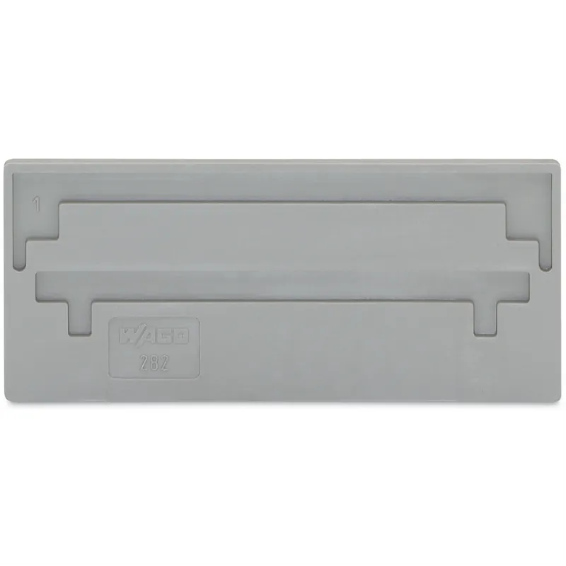 WAGO Trennwand 2 mm dick überstehend grau 282-326