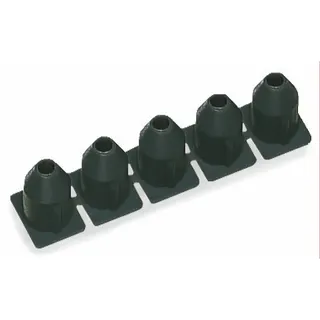 WAGO Isolierungsstopp 0,75 - 1,5 mm? 5 Stück / Strang dunkelgrau 281-472