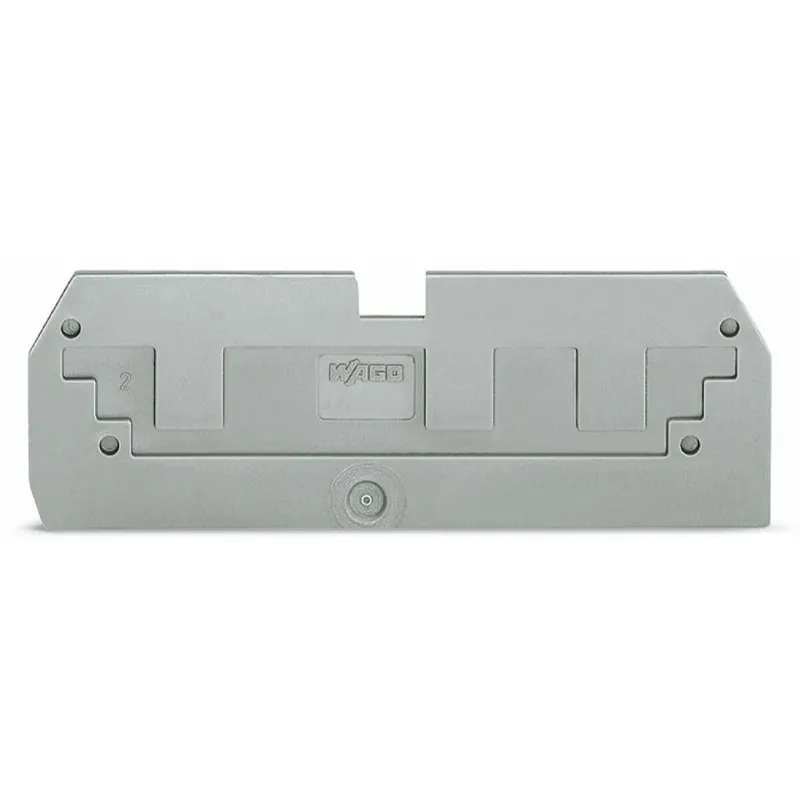 WAGO Reduzierabdeckplatte 1 mm dick in Verbindung mit 3-Leiter-Klemmen 284-681 grau 284-358