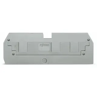 WAGO Reduzierabdeckplatte 1 mm dick in Verbindung mit 3-Leiter-Klemmen 284-681 grau 284-358