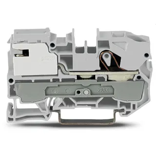 WAGO 1-Leiter-Potentialausgleichsklemme 10 mm? Push-in CAGE CLAMP® grau 2010-7111