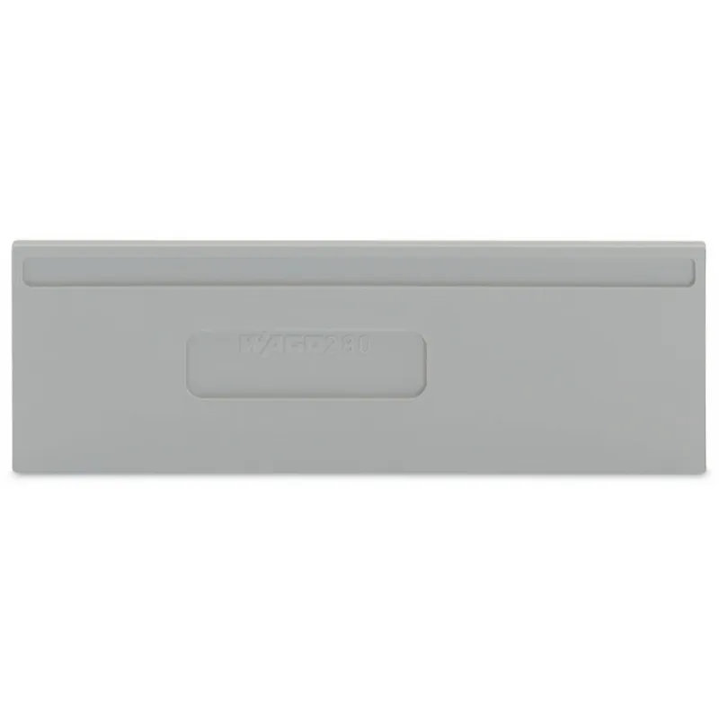 WAGO Trennwand 2 mm dick überstehend grau 280-334
