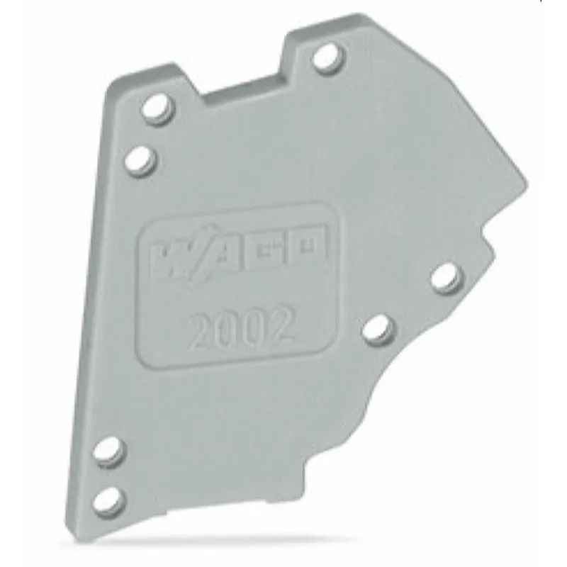 WAGO Abschlussplatte für modulares TOPJOB®S-Prüfsteckermodul grau 2002-641