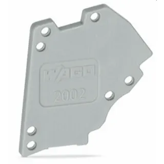 WAGO Abschlussplatte für modulares TOPJOB®S-Prüfsteckermodul grau 2002-641