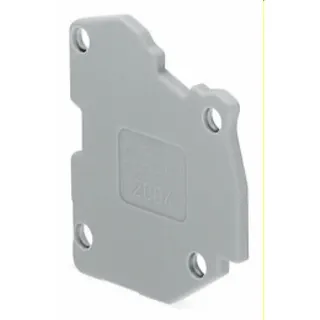 WAGO Abschlussplatte für modularen TOPJOB®S-Steckverbinder 1,5 mm dick grau 2004-541