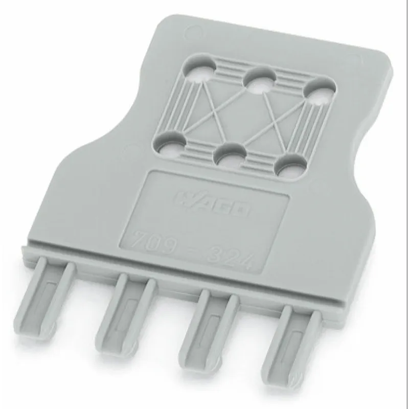 WAGO Zugentlastungsplatte 6-polig für 10 mm breite Klemmen grau 709-336