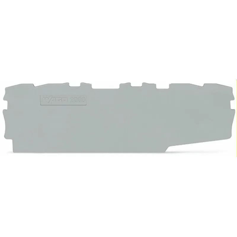 WAGO Abschluss- und Zwischenplatte 0,7 mm dick grau 2000-2195