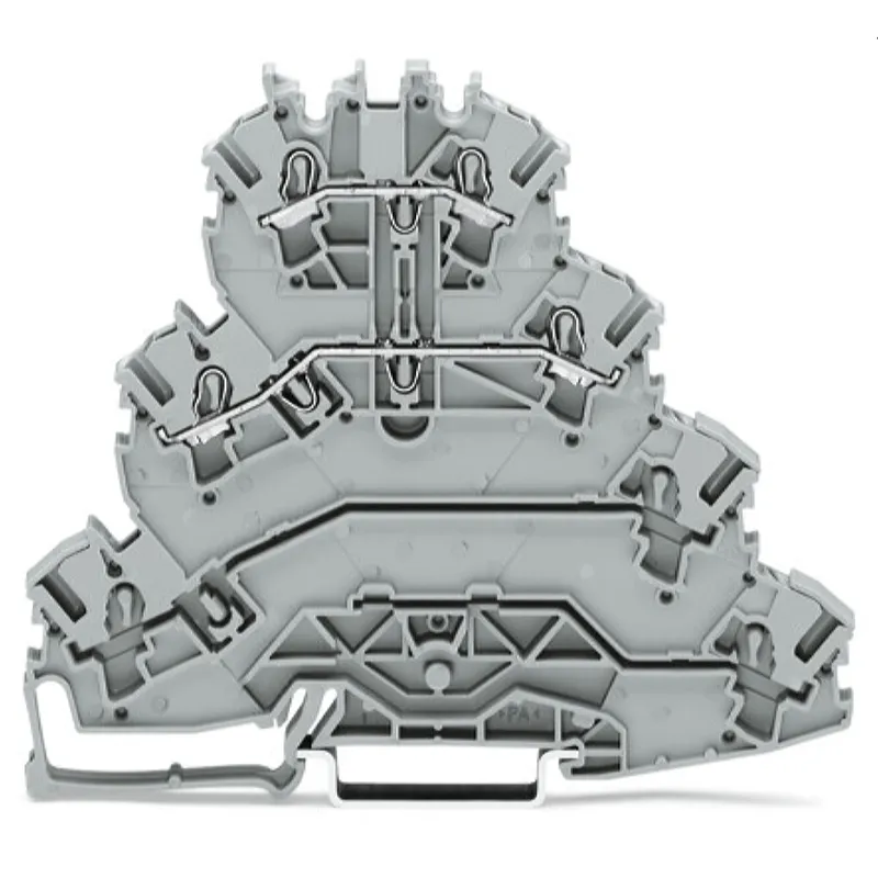 WAGO Vierstock-Reihenklemme Motoranschluss-Reihenklemme L1 - L2 grau 2002-4111