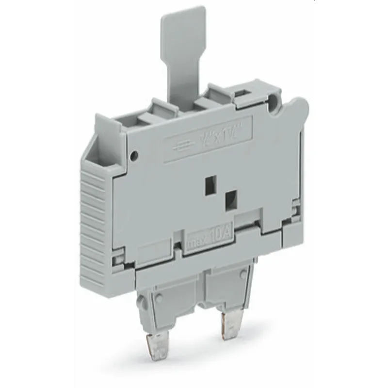 WAGO Sicherungsstecker mit Lasche für G-Sicherungseinsatz ?" x 1?" grau 2006-931