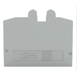 WAGO Abschlussplatte grau 2052-1291