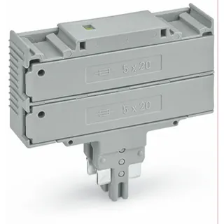 WAGO Doppelsicherungsstecker 230 V 10,4 mm breit grau 2003-911/1000-923