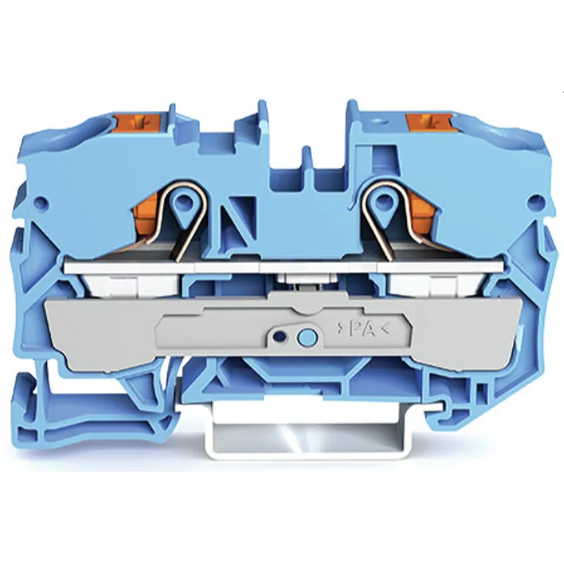 WAGO 2-Leiter-Durchgangsklemme mit Drücker 10 mm? blau 2210-1204