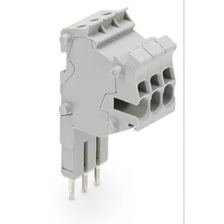 WAGO Modularer TOPJOB®S-Steckverbinder anreihbar für Brückerschlitze grau 2001-553