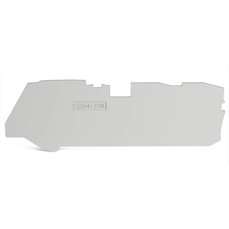 WAGO Abschluss- und Zwischenplatte 1 mm dick für 3-Leiter-Klemmen grau 2110-1391