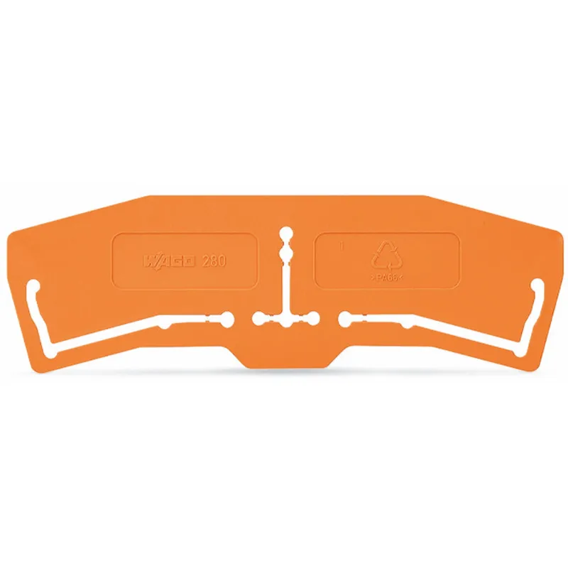 WAGO Trennwand 1 mm dick 3 mm überstehend orange 280-395