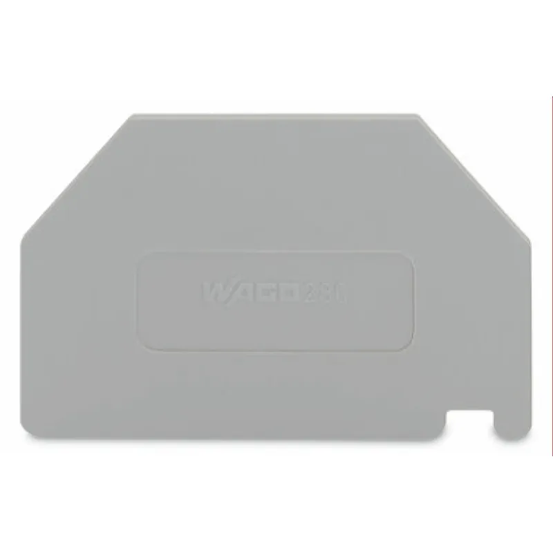 WAGO Trennwand 2 mm dick überstehend grau 280-332