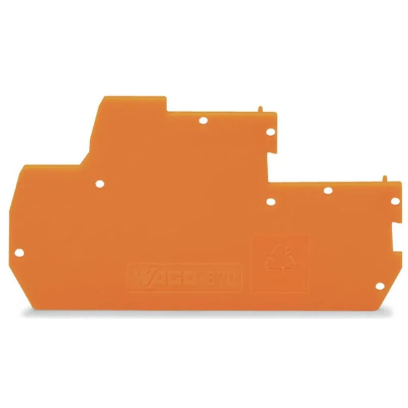 WAGO Abschluss- und Zwischenplatte 1 mm dick orange 870-119