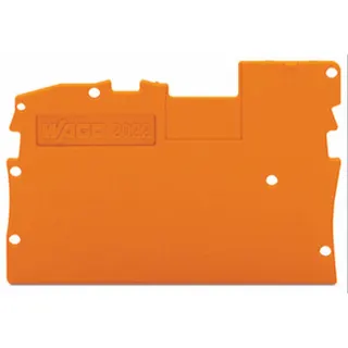 WAGO Abschluss- und Zwischenplatte 1 mm dick orange 2022-1292