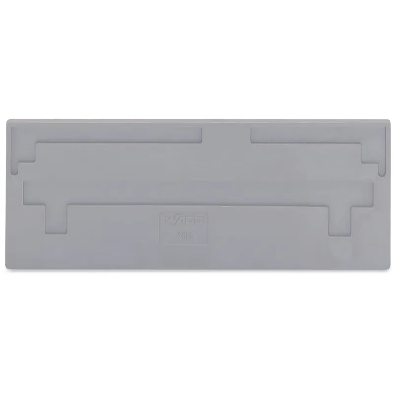 WAGO Trennwand 2 mm dick überstehend grau 283-326