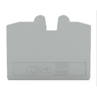 WAGO Abschluss- und Zwischenplatte 1,1 mm dick grau 2050-1291
