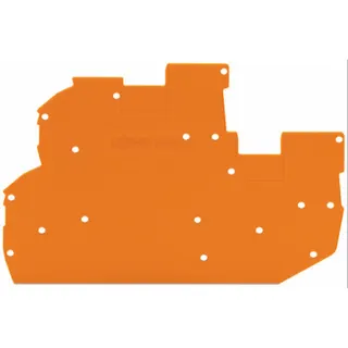 WAGO Abschluss- und Zwischenplatte 1 mm dick orange 2020-2292