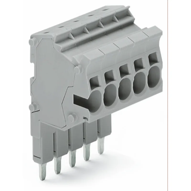 WAGO Modularer TOPJOB®S-Steckverbinder anreihbar für Brückerschlitze grau 2004-554