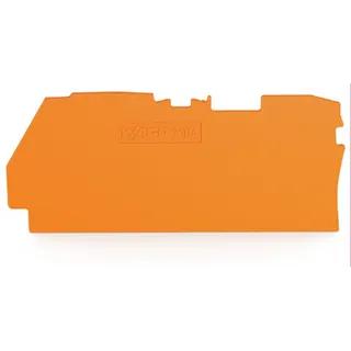 WAGO Abschluss- und Zwischenplatte 1 mm dick orange 2104-1292