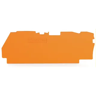WAGO Abschluss- und Zwischenplatte 1 mm dick für 3-Leiter-Klemmen orange 2104-1392